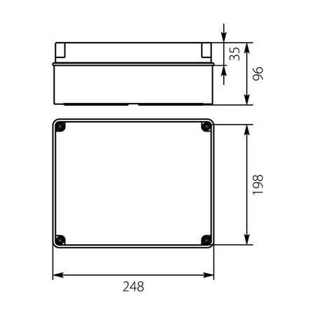 Industriegehäuse PH-4A.3 Abzweigdose Abzweigkasten E-P 28.43