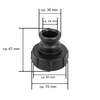 IBC Adapter S60x6 Grobgewinde auf Camlock 1" Stecker Bradas 6003