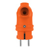 Gummistecker mit Griff 16A 230V Stecker orange 8956