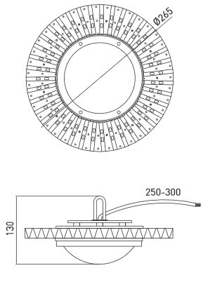 LED High Bay 50W MONTANA 5000lm 4000K Gewerbe Lager Industrielle Lampe GTV LD-HBM050W-40