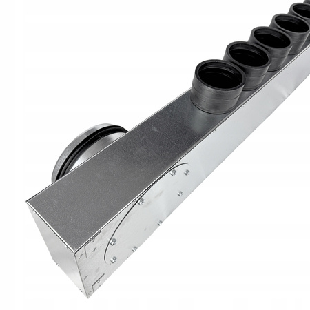 Lüftungsverteiler Verteilerkasten 10x75 Ø200 Wohnraumlüftung Luftverteiler E-KRRR-10x75/200-OC