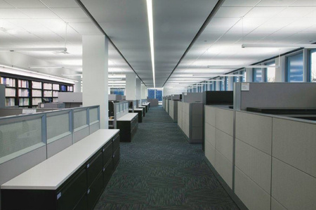 LED Hängeleuchte 113cm 30W 4000K 230V Bürolampe Lampe QUALIS anthrazit Bemko 70-16A-1A