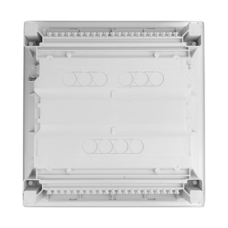 Sicherungskasten Unterputz Verteilerkasten 1-reihig 12 Module 8xMCB 1xRCCB VDE Unterverteilung verdrahtet Verteilerschrank mit Sicherungen 356x348x98mm Hager Hohlwand Verteiler Doktorvolt  DV-6197-PT