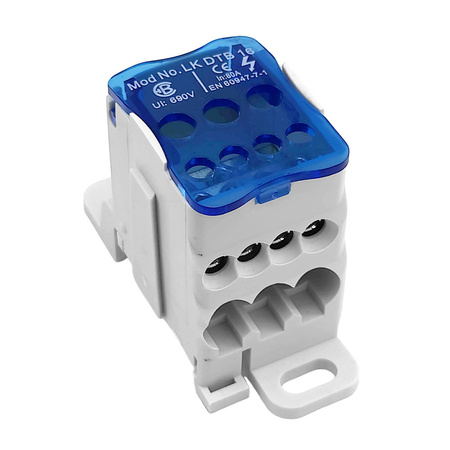 Verteilerblock LK DTB 16 Klemmblöcke mit Schraubanschluss Verteilung Block Elektro Becov ULK016