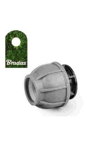 Endkappe für PE Rohre Verschraubung 20mm PN10 BRADAS DSRA10Z20