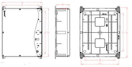 Aufputzdose Abzweigdose IP67 Feuchtraum Industriegehäuse TpE 3310-305-0600D