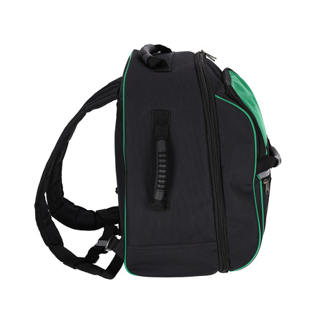 Werkzeug-Rucksack PLASTROL 20 Fächer 47x37x20 cm verstärkt grün-schwarz T-00662