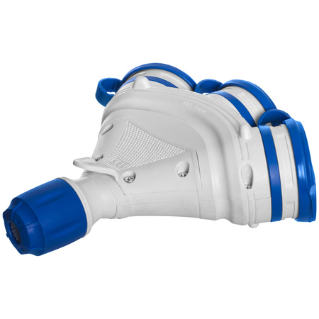 Dreifach-Steckdose Schuko IP44 3×2P+E 16A Grau-Blau 250V GN-X3/44S EXTREM W-01165