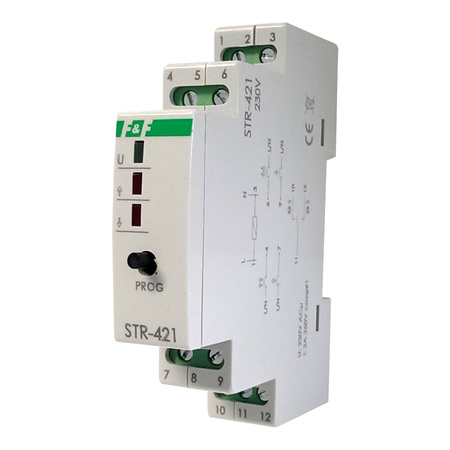 Rolladensteuerung Zwei-Knöpfe Rolladenmotor Rollo Relais Treiber F&F STR-421 230V