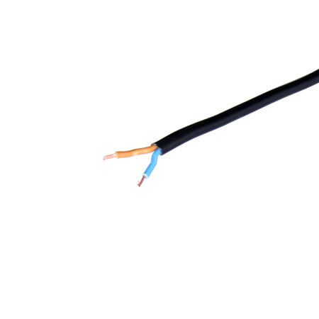 Anschlusskabel mit Schalter PWK-11 2m 2x0,75 mm² mit Flachstecker 250V 16A Schwarz W-99721