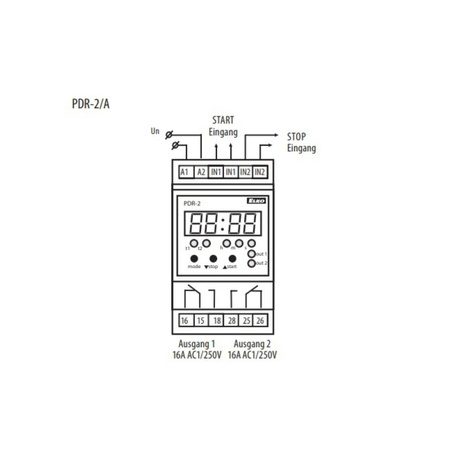 Digitales Zeitrelais Multifunktionsrelais programmierbar /UNI ELKO PDR-2A