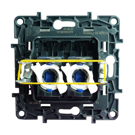 Computersteckdose 2xRJ45 CAT6 FTP schwarz Niloe Step 863562