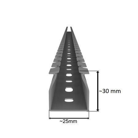 Verdrahtungskanal Kabelkanal mit Deckel Länge 1m Installationskanal verschiedene Größen Wahl 0111 0128 0579 0654 E22
