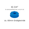 IBC Adaper S60x6 mit 3/4" IG für Auslaufhahn Kappe für Regenwassertank Bradas IBCS60F-F034