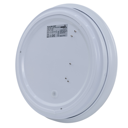 Plato Deckenleuchte 1xE27 IP44, milchiger Schirm, weiß C37-PLA-260-1E27