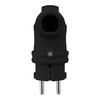 Gummistecker mit Griff 16A 230V Stecker schwarz 5139