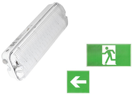 LED Notleuchte IP65 Notausgang Notlicht Fluchtwegleuchte EL-LED XBS EL-LED-M