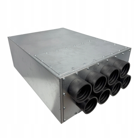 LÜFTUNGSVERTEILER VERTEILERKASTEN 8X75 Ø160 WÄRMERÜCKGEWINNUNG E-KRTZP-8X75/160-OC