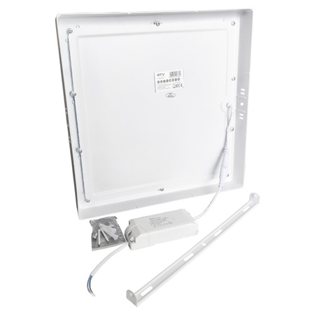 LED Panel 24W 2000lm 4000K neutral weiß Lampe Aufputz Trafo MATIS PLUS GTV LD-MAN24W-NBP