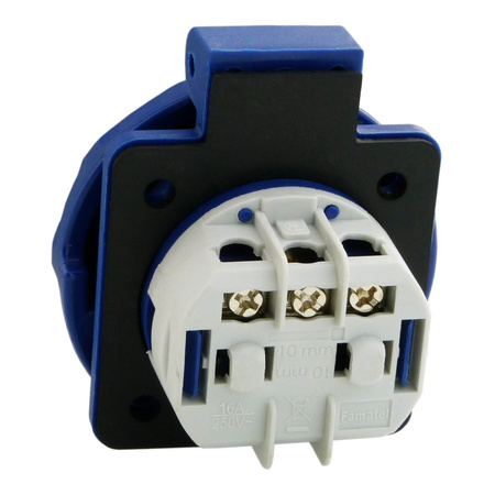 Einbausteckdose 230V 16A IP67 Schuko Steckdose Doktorvolt VZG 16S DV