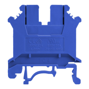 Reihenklemme 4mm2 Schraubklemme Blau VDE UL PC4-01P-12-00A(H)