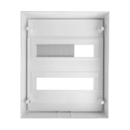 Sicherungskasten Aufputz Verteilerkasten 2-reihig 24 Module 10xMCB 1xRCCB VDE verdrahtet Verteilerschrank mit Sicherungen 370x305x96,5mm Hager Hohlwand Verteiler Abzweigklemmen Doktorvolt  DV-6326-NT