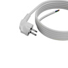 Anschlusskabel 4m mit Winkelstecker Uni-Schuko 250V 16A 3x1,5 mm² OMY PP-50 Weiß W-97183