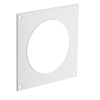 2Stk. Rundrohr Wandflansch ø100mm Lüftungskanal airRoxy 02-458