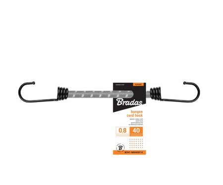 Spanngummi mit metall Haken 0,8x40cm Bradas BCH1-08040GY-E