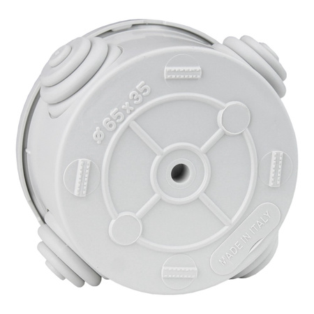 Runde Abzweigsdose mit Drosseln IP44 Ø 65x35 M-L 001