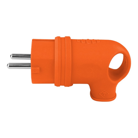 Gummistecker mit Griff 16A 230V Stecker orange 8956