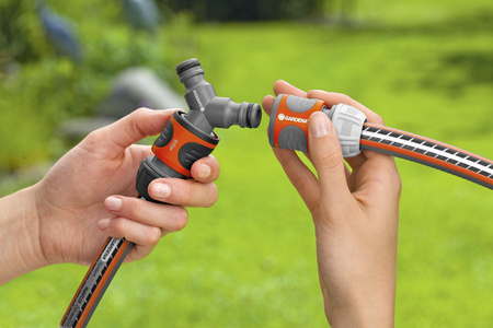 Y-Stück 3/4" für 1/2" Schlauchverbinder Schnellkupplungen 934-50 Gardena 00934-50