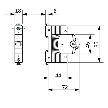 GEWISS Leitungsschutzschalter B16A 1P 10kA VDE PR61 Sicherungsautomat 4878