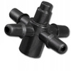 4-Wege Emitter Tropfer Adapter 4mm für 3x5mm Microschlauch Bradas DSK-5135L4
