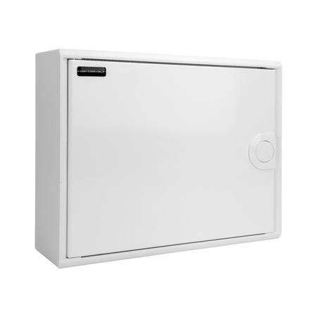 Sicherungskasten Aufputz Verteilerkasten 1-reihig 12 Module 8xMCB 1xRCCB VDE verdrahtet Verteilerschrank mit Sicherungen 245x305x96,5mm Hager Hohlwand Verteiler Doktorvolt DV-6296-NT