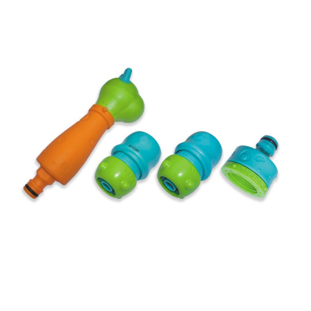 Bradas Bewässerungsset für Kinder BLACK LINE für 1/2" oder 5/8" Schlauch Multifunktionsdüse + Systemteile ECO-4540