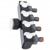 4 Wege-Verteiler Wasserverteiler Schlauchverteiler Regelbar für 1" Hahn mit 3/4" Adapter BRADAS WL-3033K