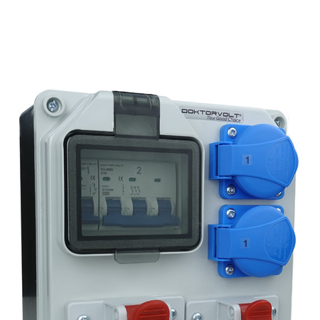 Stromverteiler HL-S 32A 16A 2x230V Baustromverteiler Doktorvolt DV-5361-D
