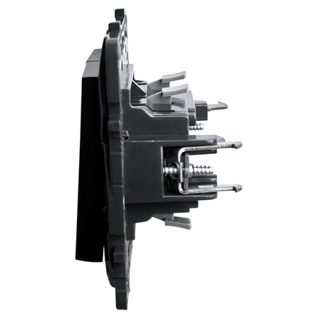 Doppelschalter 10 AX schwarz Niloe Step 863505