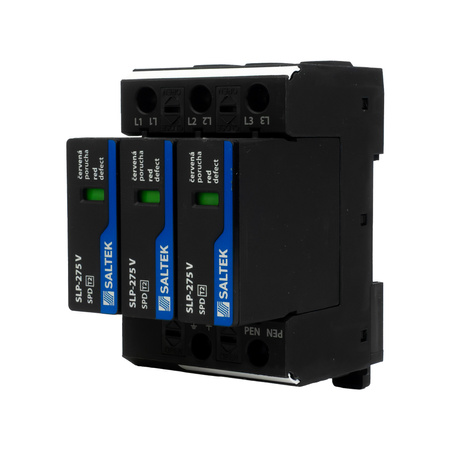 Überspannungsableiter Typ 2 40kA SLP-275 V/3 bis 350V DC für Hutschiene Überspannungsschutz Blitzschutz für Niederspannung A01760