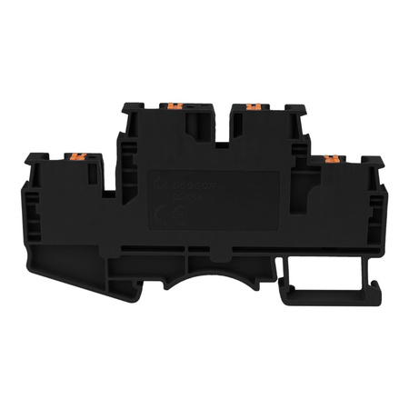 Reihenklemme 4mm2 4 Leiter Doppelstockklemme Etagenklemme Schwarz DSKK4-01P-13-00A(H)