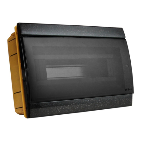 Unterputz Verteilerkasten IP40 10/14 Module schwarz M-L 970.12.N