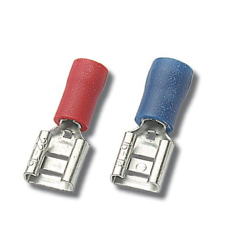 100Stk Flachsteckhülsen Kabelschutz weiblich verschiedene Größe 8867 GKI1,5/6,3/0,8