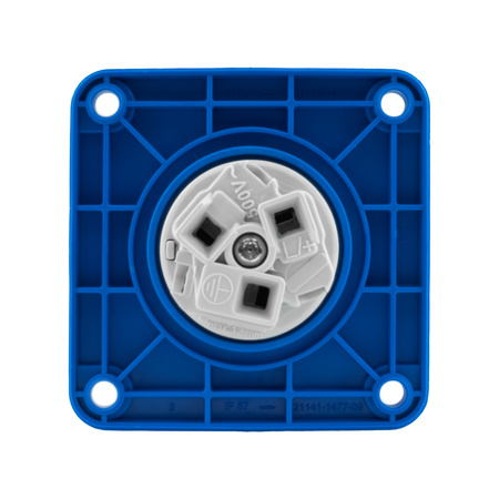 Einbausteckdose 230V CEE Camping Steckdose 230V 16A 3P 75x75 mm VDE TP Electric 3120-322-0975