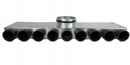 Lüftungsverteiler Verteilerkasten 9x75 Ø160 Wohnraumlüftung Luftverteiler E-KRR-9X75/160-OC (0+9+0)