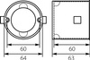 Schalterdose Unterputzdose PKz-Ø 60 x60ep Anschließbar tiefe E-P 13.90