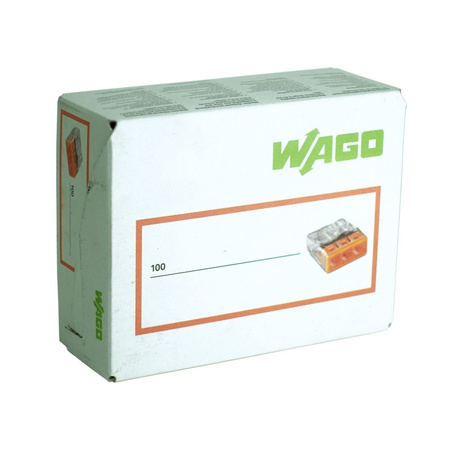 Dosenklemme 3x0,5-2,5mm2 Verbindungsklemme 3-polig WAGO 1 Stück 100 Stück 2273-203