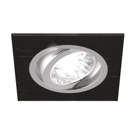 Einbauspot GU10 ALUM D BLACK/CHROME IDEUS 03590