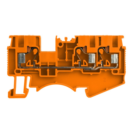 Reihenklemme 2.5mm2 3 Leiter Durchgangsklemme 1P Orange UL DS2.5-TW-01P-15-00A(