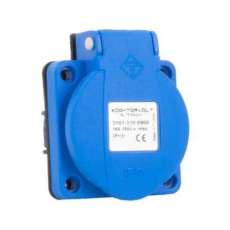 Einbausteckdose Schuko 230V Steckdose IP54 TpE 3101-310-0900